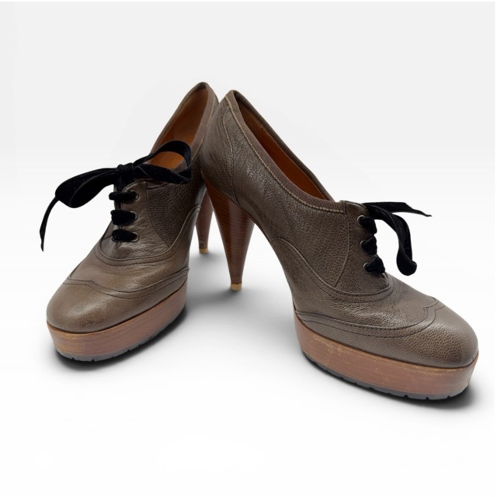 LANVIN River Oxford Brown Platforms Hiver 2006 Collection Size 38